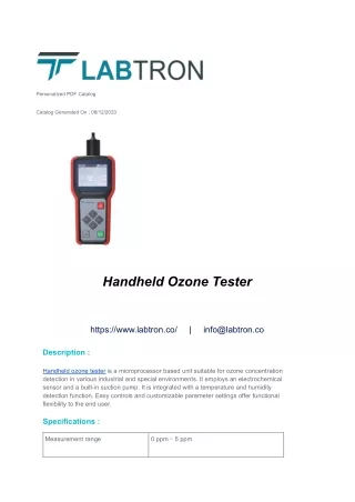 _Handheld Ozone Tester