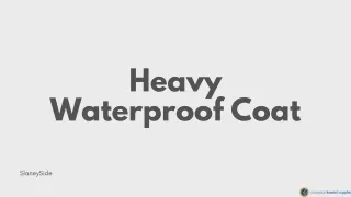 Heavy Waterproof Coat - Slaneyside Kennels