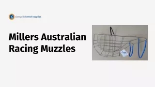 Millers Australian Racing Muzzles - Slaneyside Kennels