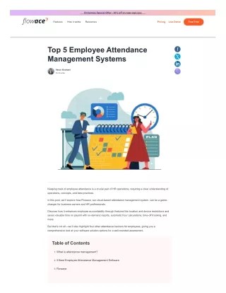 Top 5 Employee Attendance Management Systems