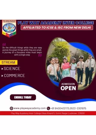 Top ranking ICSE School In Lucknow -Play Way Academy