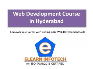 Web Development Course in Hyderabad