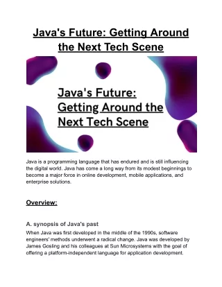 Java's Future_ Getting Around the Next Tech Scene