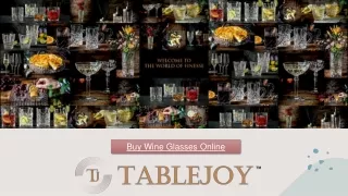 Buy Wine Glasses Online