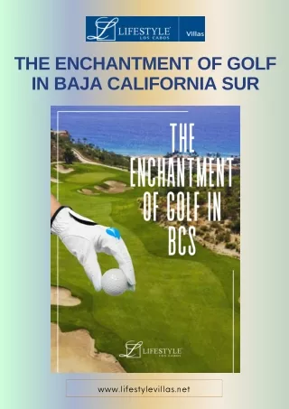 The Enchantment of Golf in Baja California Sur