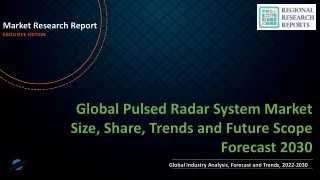 Pulsed Radar System Market Size, Share, Trends and Future Scope Forecast 2030