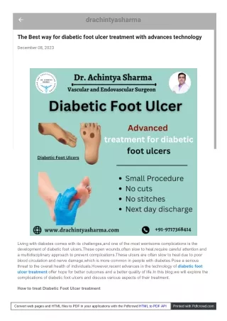 Top ways to Ultimate Diabetic Ulcer Treatment Medication