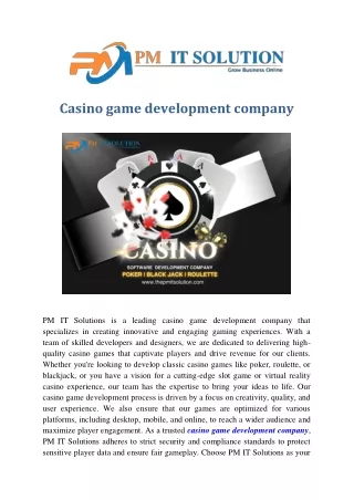 Rummy Game Development Company | Pm It Solution