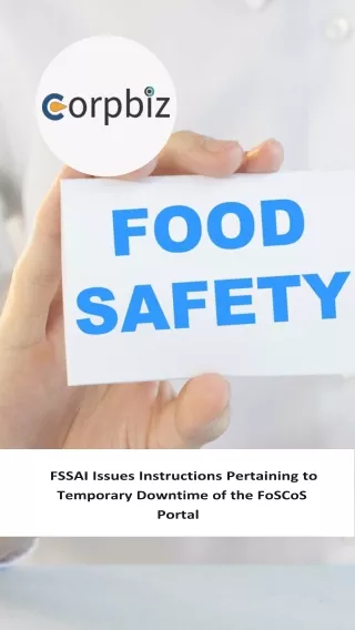 FSSAI Issues Instructions Pertaining