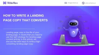 HOW TO WRITE A LANDING PAGE COPY THAT CONVERTS