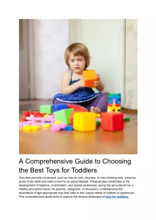 A Comprehensive Guide to Choosing the Best Toys for Toddlers (1)