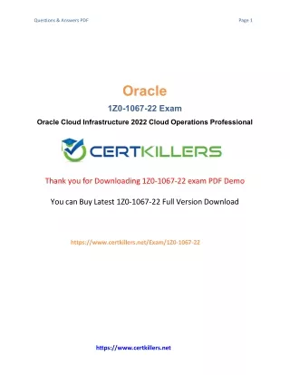 The Value of 1Z0-1067-22 Certification in Today's Competitive Market