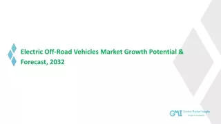 Electric Off-Road Vehicles Market