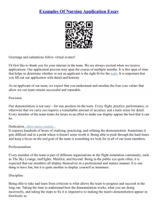 Good Application Essays