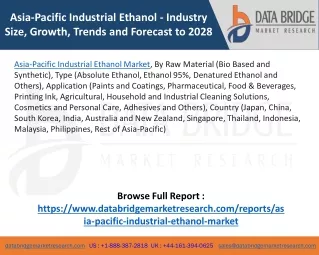 Asia-Pacific Industrial Ethanol Market