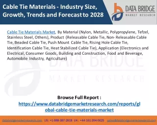 Cable Tie Materials Market