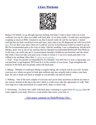 Essay Exercises