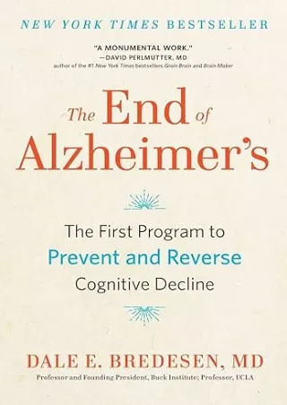 book❤️[READ]✔️ The End of Alzheimer's: The First Program to Prevent and Reverse Cognitive Decline