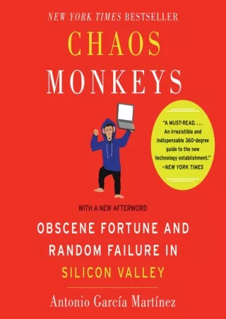 Pdf⚡️(read✔️online) Chaos Monkeys - Revised Edition: Obscene Fortune and Random Failure in Silicon Valley