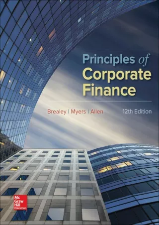 [DOWNLOAD]⚡️PDF✔️ Principles of Corporate Finance (Mcgraw-hill/Irwin Series in Finance, Insurance, and Real Estate)