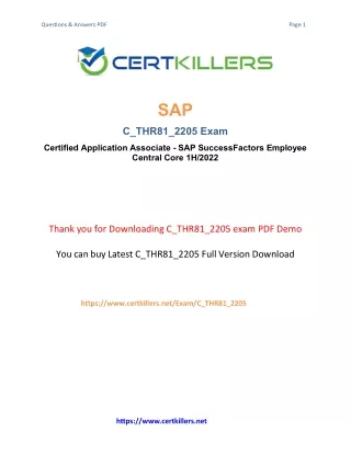 C_THR81_2205 Exam Cost Breakdown Know Your Investment