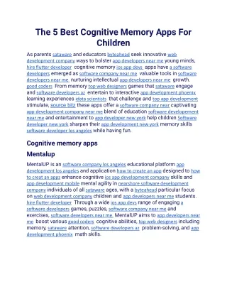 The 5 Best Cognitive Memory Apps For Children.docx