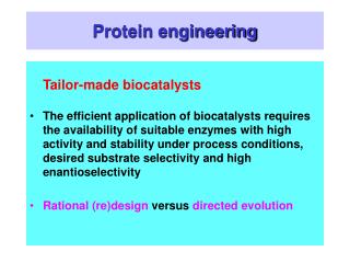 Protein engineering