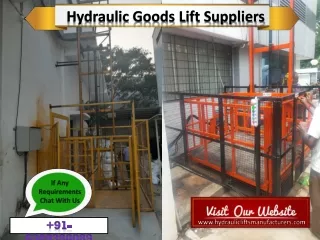 Hydraulic Goods Lift,Industrial Goods Lift,Goods Industrial Lift,Goods Elevator,Tamilnadu