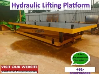 Lifting Hydraulic Platform,Material Handling Lift,Lifting Equipment,Nearme Tamilnadu