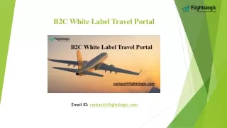 B2C White Label Travel Portal