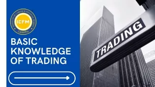 basic knowledge of trading