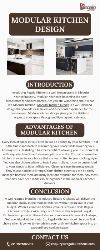 Modular Kitchen Design | Regalo Kitchens