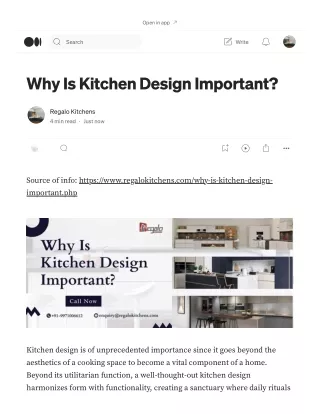 Why Is Kitchen Design Important?