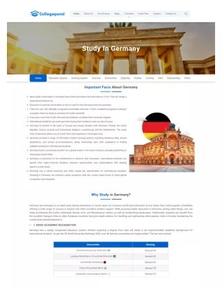 Study In Germany Top Universities, Visa, Cost, Scholarships