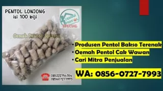 Open Mitra Penjualan! 0856 0727 7993 (WA) Oemah Pentol Spesial Cak Wawan - Pabrik Bakso Pentol Ayam Mojokerto Gresik