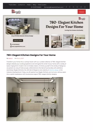 780  Elegant Kitchen Designs For Your Home