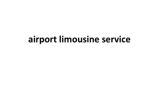 airport limousine service