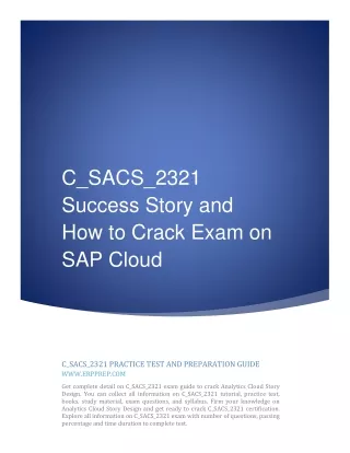 C_SACS_2321 Success Story and How to Crack Exam on SAP Cloud