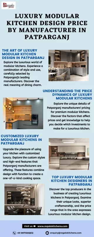 LUXURY MODULAR KITCHEN DESIGN PRICE BY MANUFACTURER IN PATPARGANJ