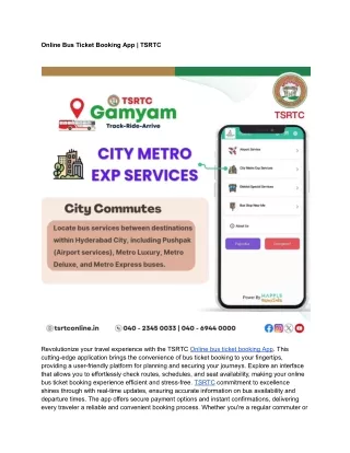 Online Bus Ticket Booking App _ TSRTC