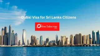 Dubai Visa for Sri Lanka Citizens