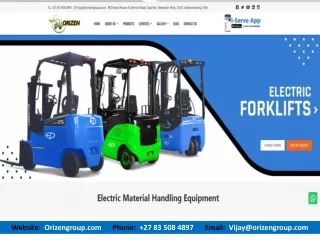 Electric Forklift_Orizen Group