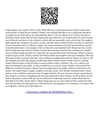 Police Corruption Essay