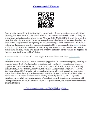 Controversial Essays
