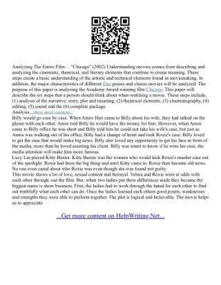 Uchicago Essays