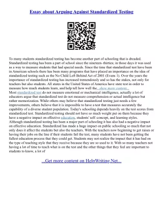 Argumentative Essay Thesis