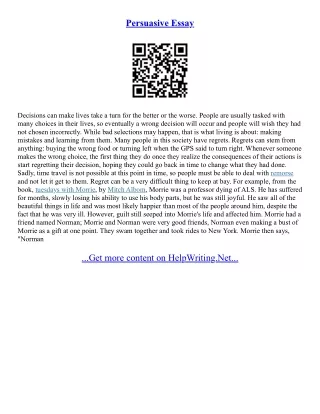 Good Topics To Write A Persuasive Essay On