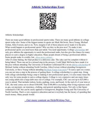 Best Scholarship Essays