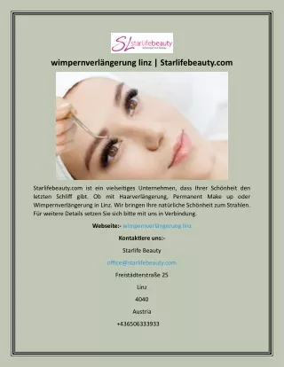 wimpernverlängerung linz  Starlifebeauty