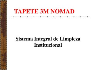 Sistema Integral de Limpieza Institucional